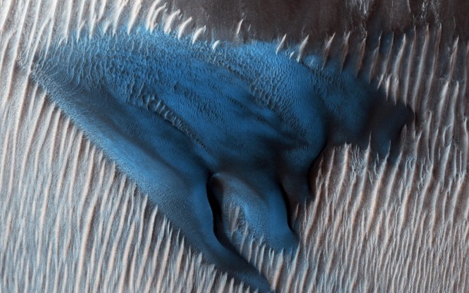 Dune blue su Marte