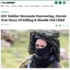 Israele : Soldato dell’I.D.F. Ottiene Una Medaglia per Aver Ucciso Un Neonato di 8 Mesi